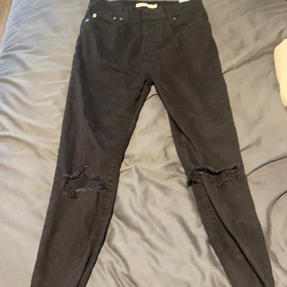 Levi’s wedgie skinny black jean (women)